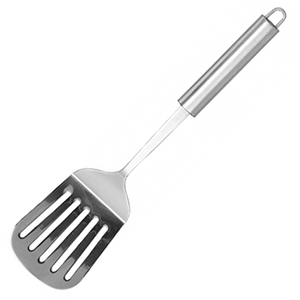 Лопатка кухонная; сталь нержавеющая; длина=33, ширина=12 см.; металлический