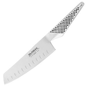 Нож для овощей рифленый «Глобал»; сталь; длина=14 см.