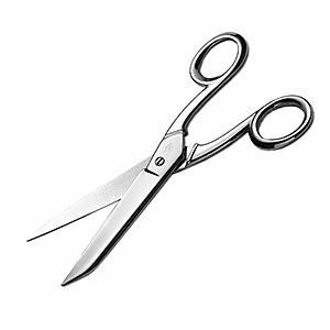 Ножницы; сталь хромированный; длина=18 см.