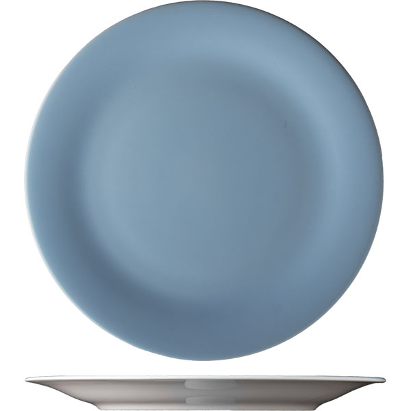 Тарелка мелкая «Дэйзи»; материал: фарфор; диаметр=19.5 см.; голубой