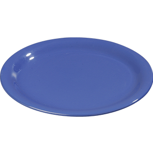 Тарелка; пластик; диаметр=23, высота=2.3 см.; синий