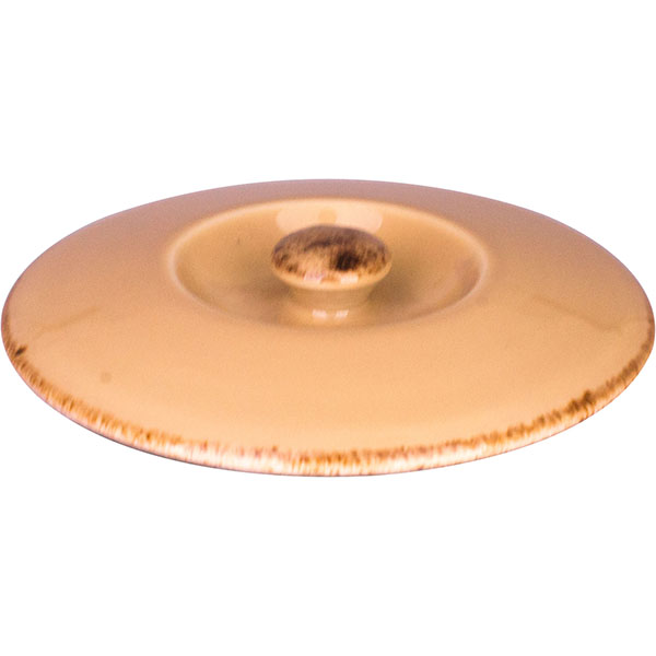 Крышка для бульонной чашки (1120 B828) «Террамеса вит»; материал: фарфор; бежевая
