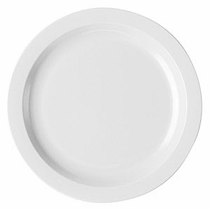 Тарелка; поликарбонат; диаметр=25.5 см.; белый