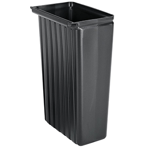 Бак для мусора; пластик; 30л; высота=56, длина=33, ширина=24 см.; цвет: черный