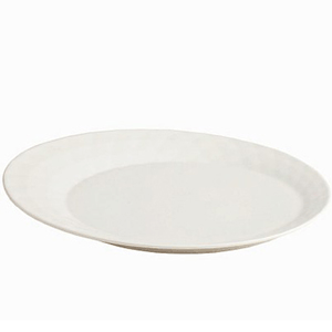 Блюдо овальное «Калейдос»; материал: фарфор; длина=36 см.; белый