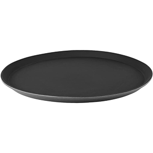 Поднос; стеклопластиковый; диаметр=40.5 см.; цвет: черный