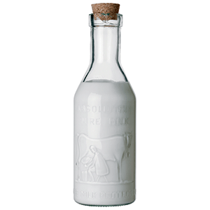 Бутылка-графин; стекло; объем: 1 литр; диаметр=98, высота=285 мм