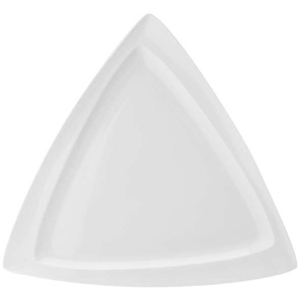 Блюдо треугольное; материал: фарфор; высота=23, длина=404, ширина=404 мм