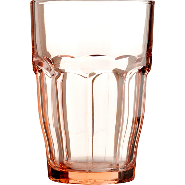 Хайбол «Рок Бар Лаунж»; стекло; 370мл; D=84,H=120мм; персик.