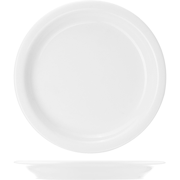 Тарелка пирожковая «Америка»; фарфор; D=16.5см; белый