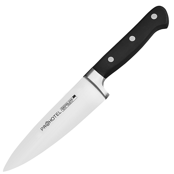 Нож поварской «Проотель»; сталь нержавеющая,пластик; L=28.5/15,B=4см