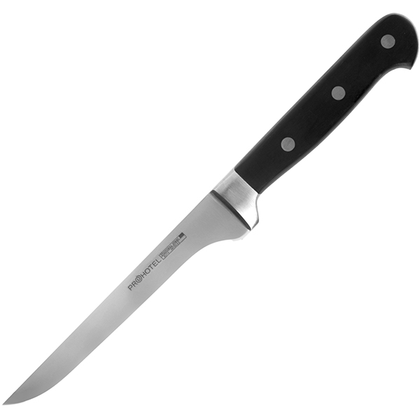 Нож для обвалки мяса «Проотель»; сталь нержавеющая,пластик; L=285/155,B=15мм
