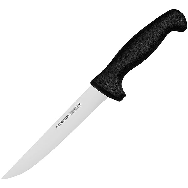 Нож для обвалки мяса «Проотель»; сталь нержавеющая,пластик; L=300/155,B=25мм; металлический 