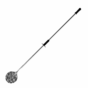 Лопата поворотная для пиццерии; металл,пластик; диаметр=30, длина=175 см.; металлический, цвет: черный