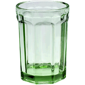 Стакан; стекло; 400мл; D=8.5,H=12см; зеленый