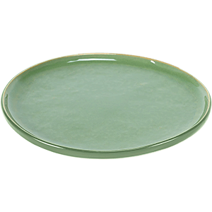 Тарелка «Пьюр»; керамика; D=16см; зеленый 