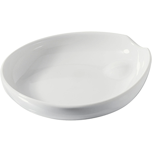 Блюдо для крем-брюле; фарфор; 150мл; H=35,L=145,B=130мм; белый