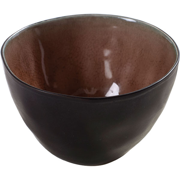 Салатник «Пьюр»; керамика; D=10.5,H=6.5см; коричневый