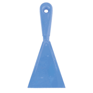 Шпатель кондитерский; пластик; длина=24/1, ширина=10 см.; синий