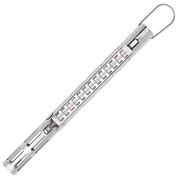 Термометр для карамели 80-200С; сталь; диаметр=2.1, высота=3, длина=30.5/30.5, ширина=3 см.; металлический