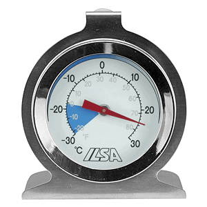 Термометр для холодильника; сталь; диаметр=61, высота=70, ширина=35 мм; металлический