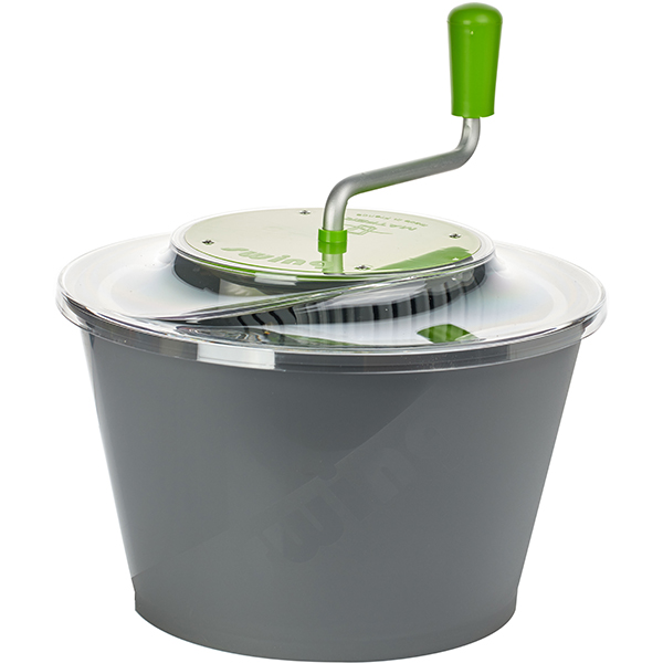 Центрифуга для сушки зелени; пластик; 10л; диаметр=37.3, высота=39.6 см.