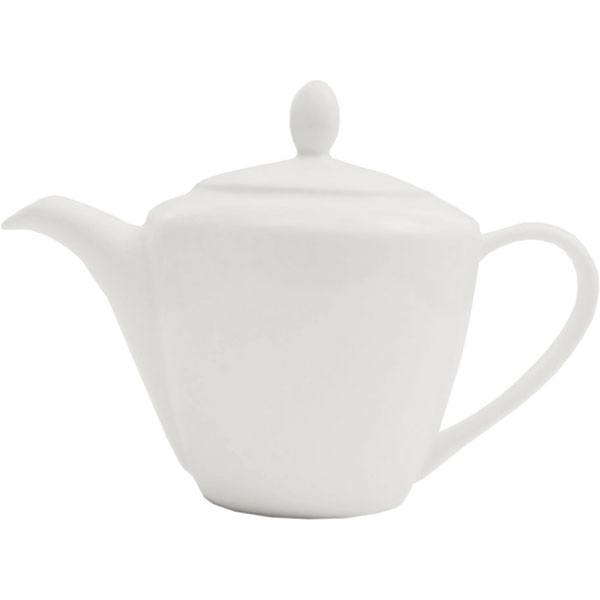 Чайник «Симплисити вайт-Хармони»; материал: фарфор; 310 мл; диаметр=12, высота=12, длина=20 см.; белый