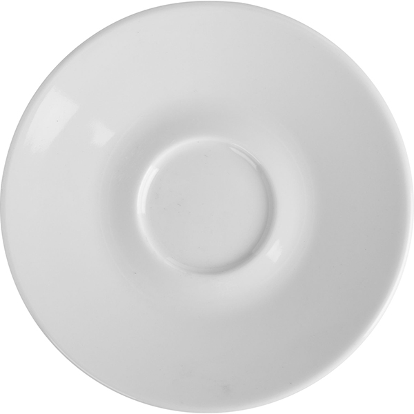 Блюдце «Паула»; материал: фарфор; диаметр=17, высота=2 см.; белый