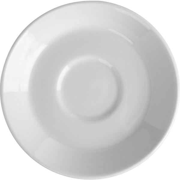 Блюдце «Монако Вайт»; материал: фарфор; диаметр=11.2 см.; белый
