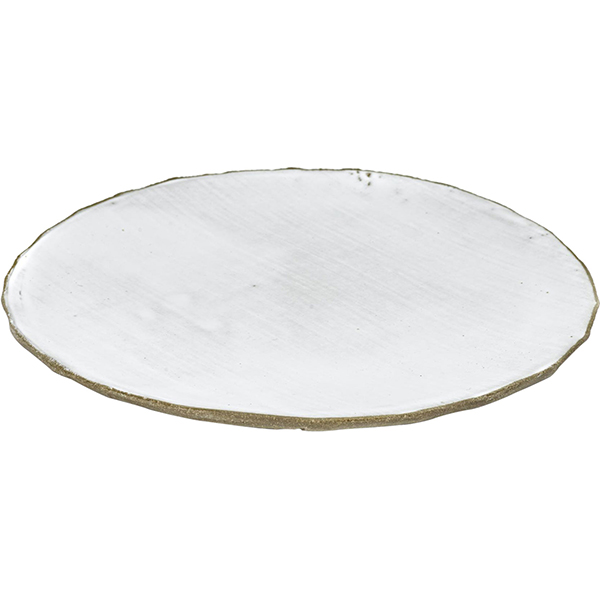 Тарелка бетон; D=28см; белый,серый