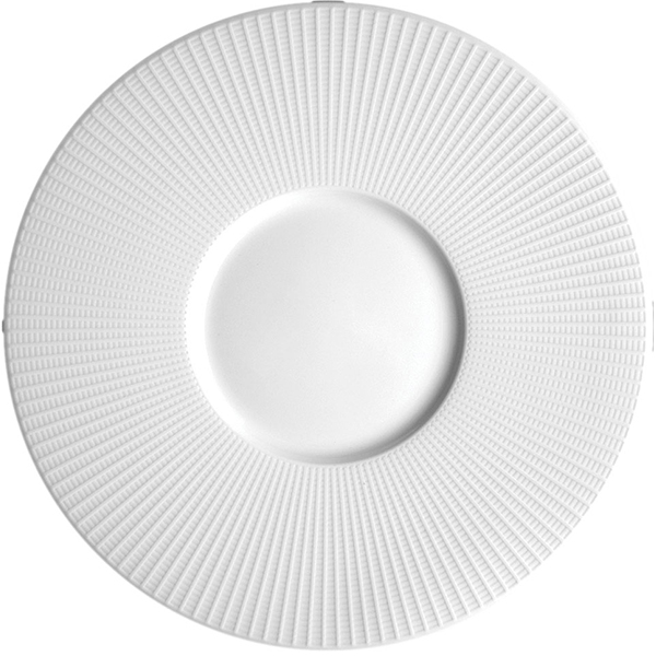 Тарелка мелкая с широким бортом «Уиллоу»; фарфор; D=28.5см; белый