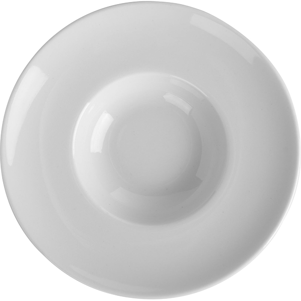 Тарелка для комплимента «Солэр»; фарфор; D=133,H=25мм; белый