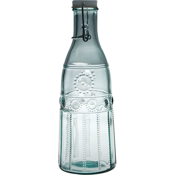 Бутылка с пробкой; стекло; 1000мл; H=280мм; прозрачный