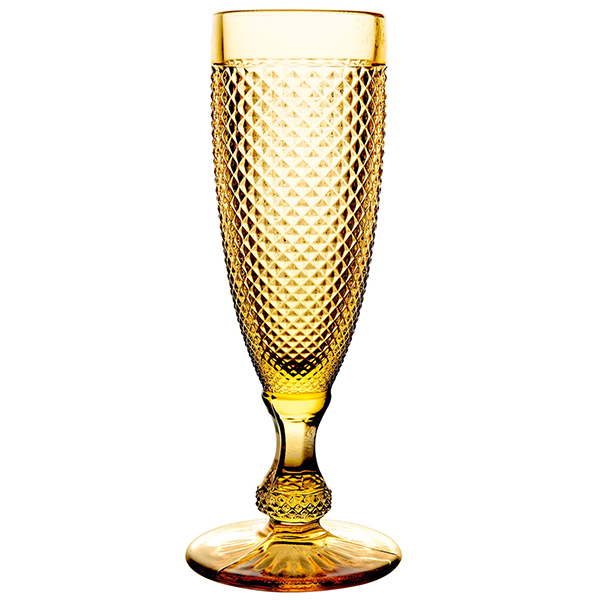 Бокал для шампанского флюте; стекло; 110мл; янтарный 