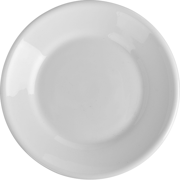 Тарелка пирожковая «Ресторан»; стекло; диаметр=15.5, высота=1.5 см.; белый