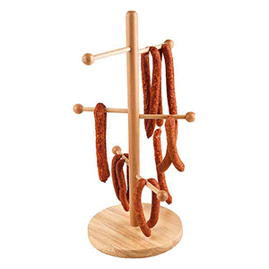 Подставка для подвешивания колбас,сосисок; дерево; диаметр=22, высота=50 см.; древесный