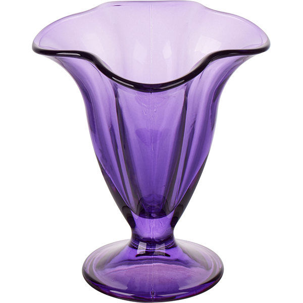 Креманка «Энджой»; стекло; 170мл; D=113/70,H=130мм; фиолетовый