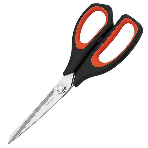 Ножницы кухонные «Прошеф»; сталь нержавеющая,полипропилен; L=24см; черный,красный