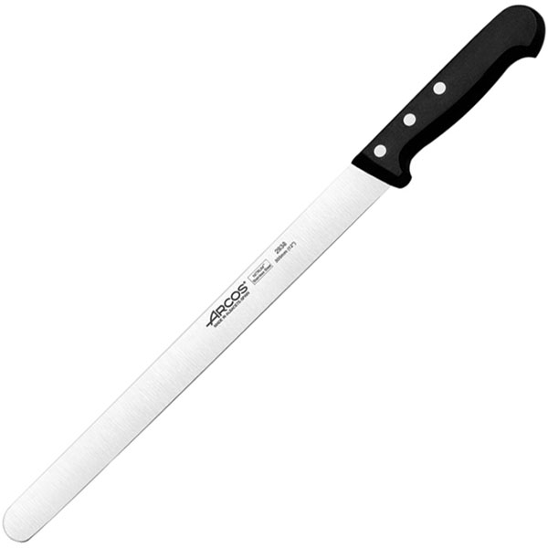 Нож для окорока «Универсал»; сталь нержавеющая,полиоксиметилен; L=30см; черный