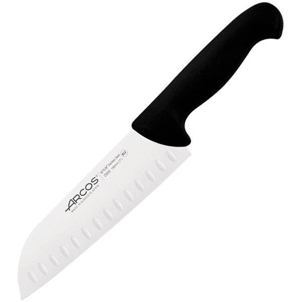 Нож поварской «2900»; сталь нержавеющая,полипропилен; L=18см; черный