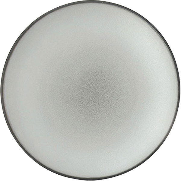 Тарелка мелкая «Экинокс»; фарфор; D=21.5,H=2.5см; серый