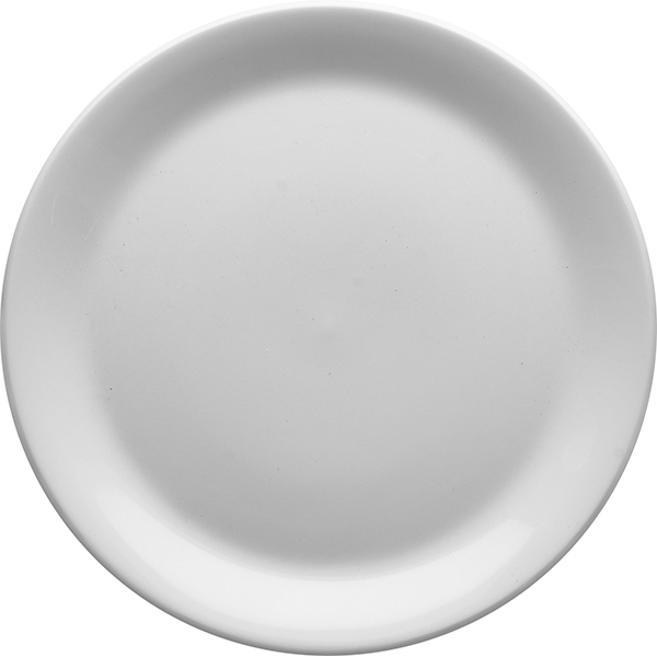 Тарелка мелкая «Тэйст вайт»; материал: фарфор; диаметр=25.3 см.; белый