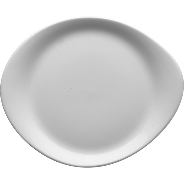 Тарелка мелкая «ФриСтайл»; материал: фарфор; диаметр=25 см.; белый