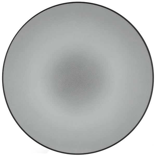 Тарелка мелкая «Экинокс»; фарфор; D=31,H=3.5см; серый