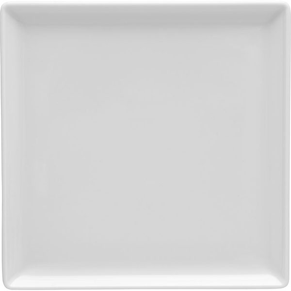 Тарелка квадратная «Анкара»; фарфор; L=17,B=17см; белый
