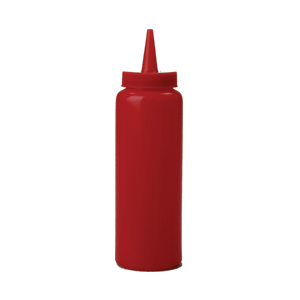 Емкость для соусов; пластик; 230 мл; диаметр=50, высота=175 мм; красный