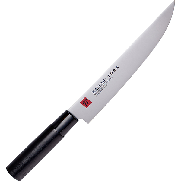 Нож кухонный слайсер  сталь нержавеющая,дерево  L=20см Kasumi