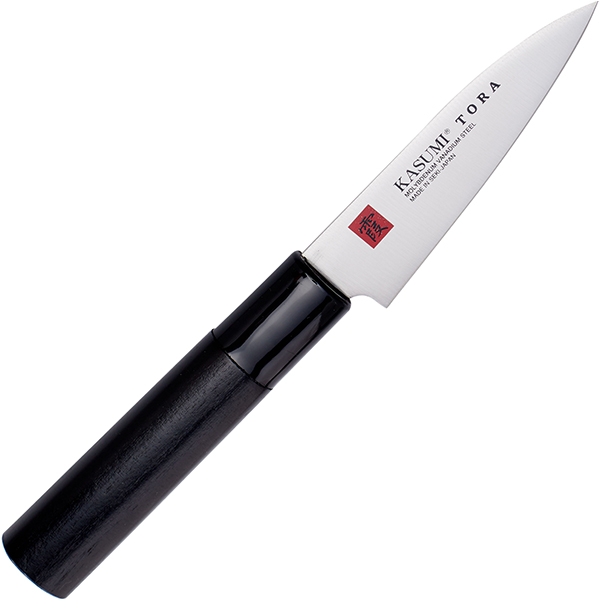 Нож кухонный для овощей  сталь нержавеющая,дерево  L=9см Kasumi