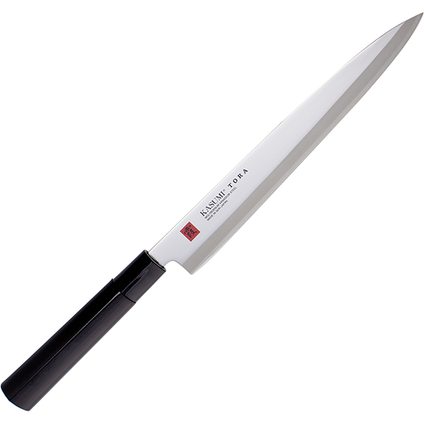 Нож кухонный для сашими  сталь нержавеющая,дерево  L=24см Kasumi