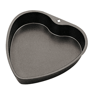 Форма для выпечки «Сердце»; сталь нержавеющая; высота=4.5, длина=23, ширина=24.5 см.; металлический
